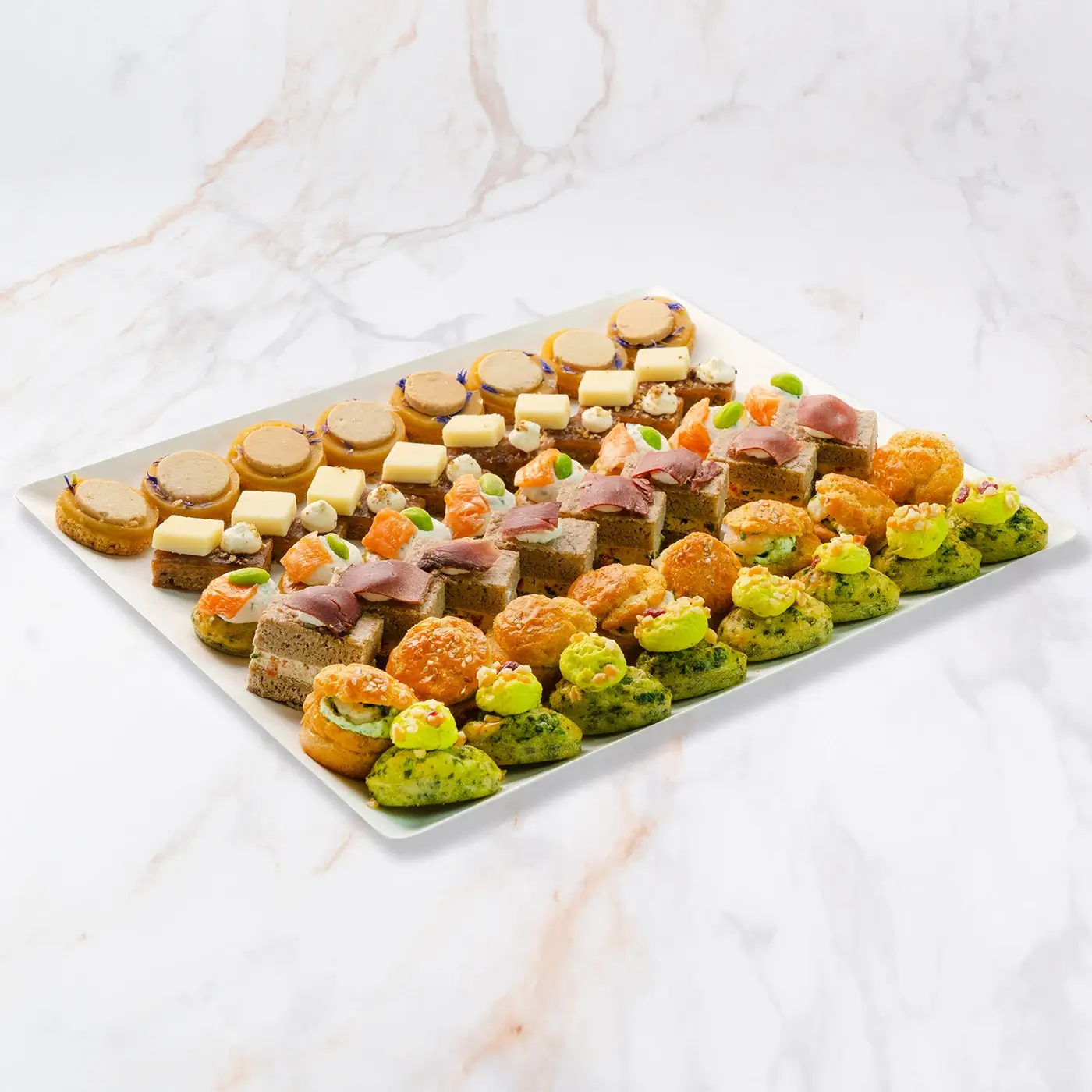 Pièce Cocktail salé à partager pour un dîner, réunion ou évènement - Jardins d'Épicure traiteur artisanal et écoresponsable qui fait de livraison à Paris et Île de France