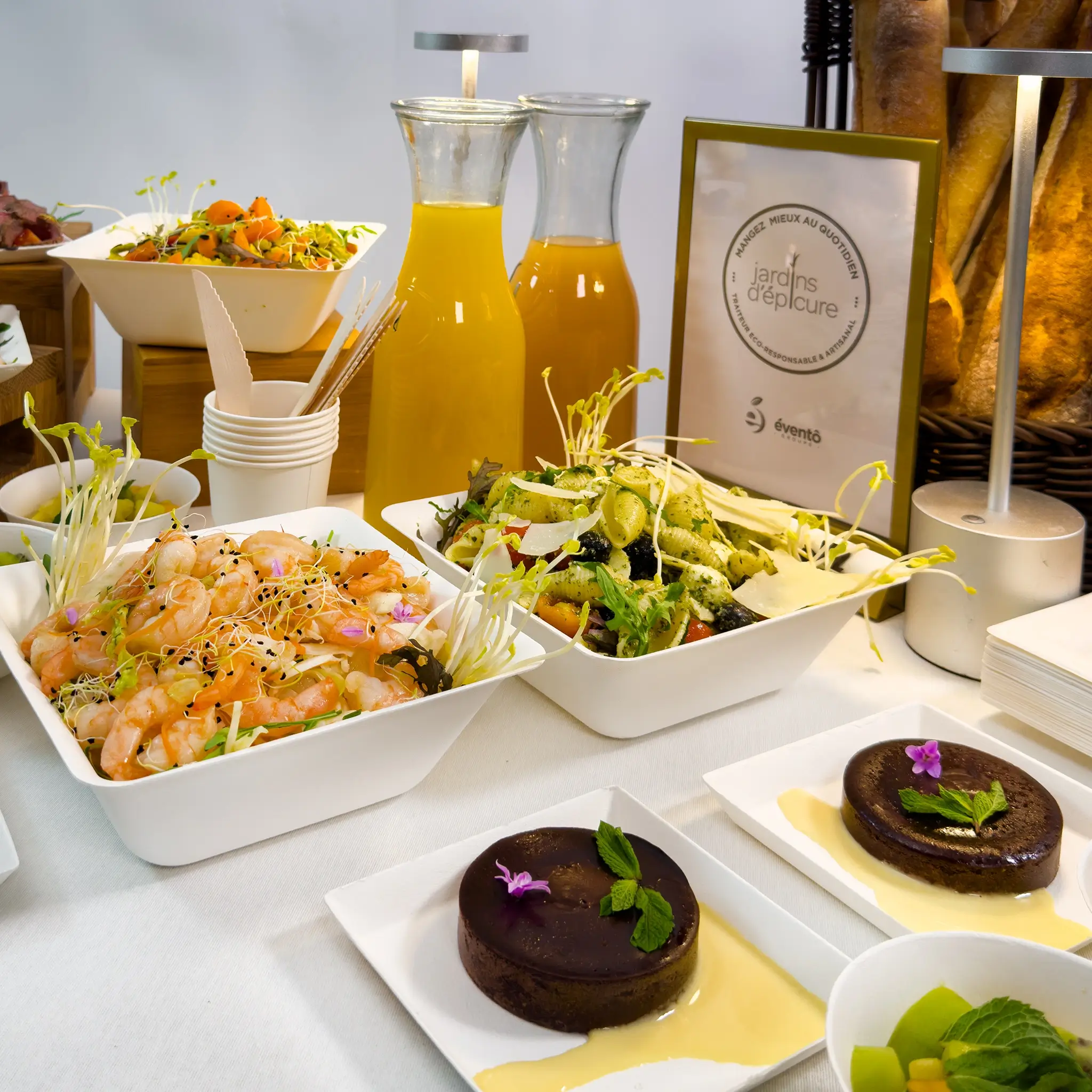 Buffet froid traditionnel Jardins d’Epicure à personnaliser pour 10 ou 12 personnes