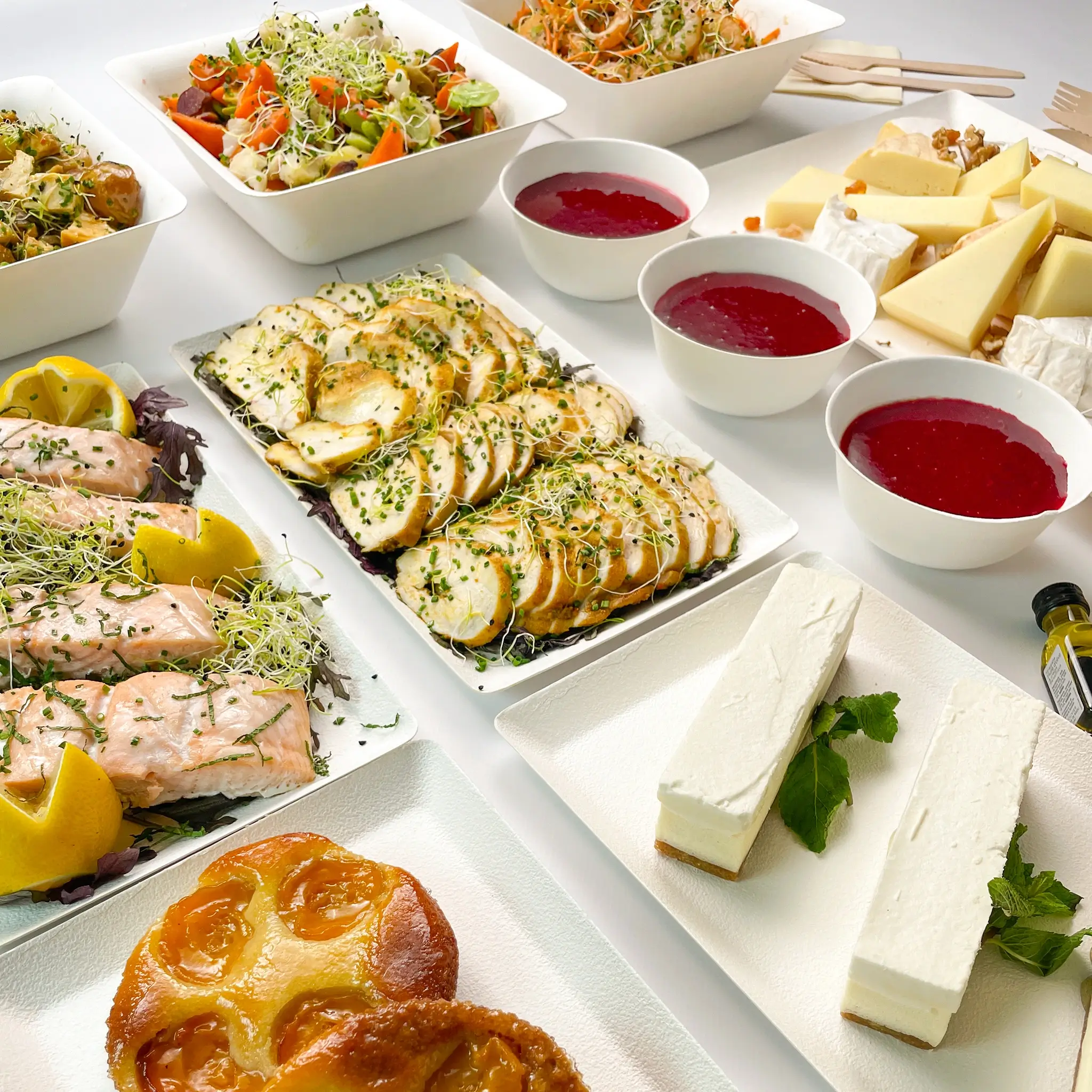 Buffet froid traditionnel Jardins d’Epicure à personnaliser pour 10 ou 12 personnes