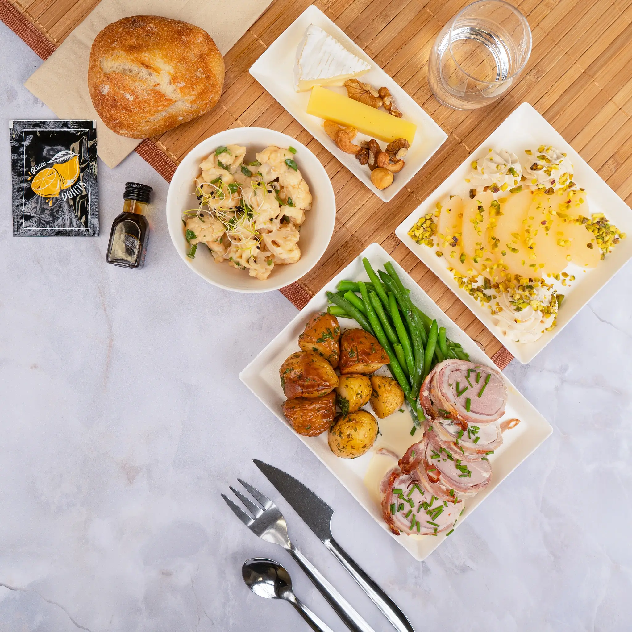 Plateau repas filet mignon & lard croustillant – Jardins d’Epicure Traiteur à Paris et Île-de-France