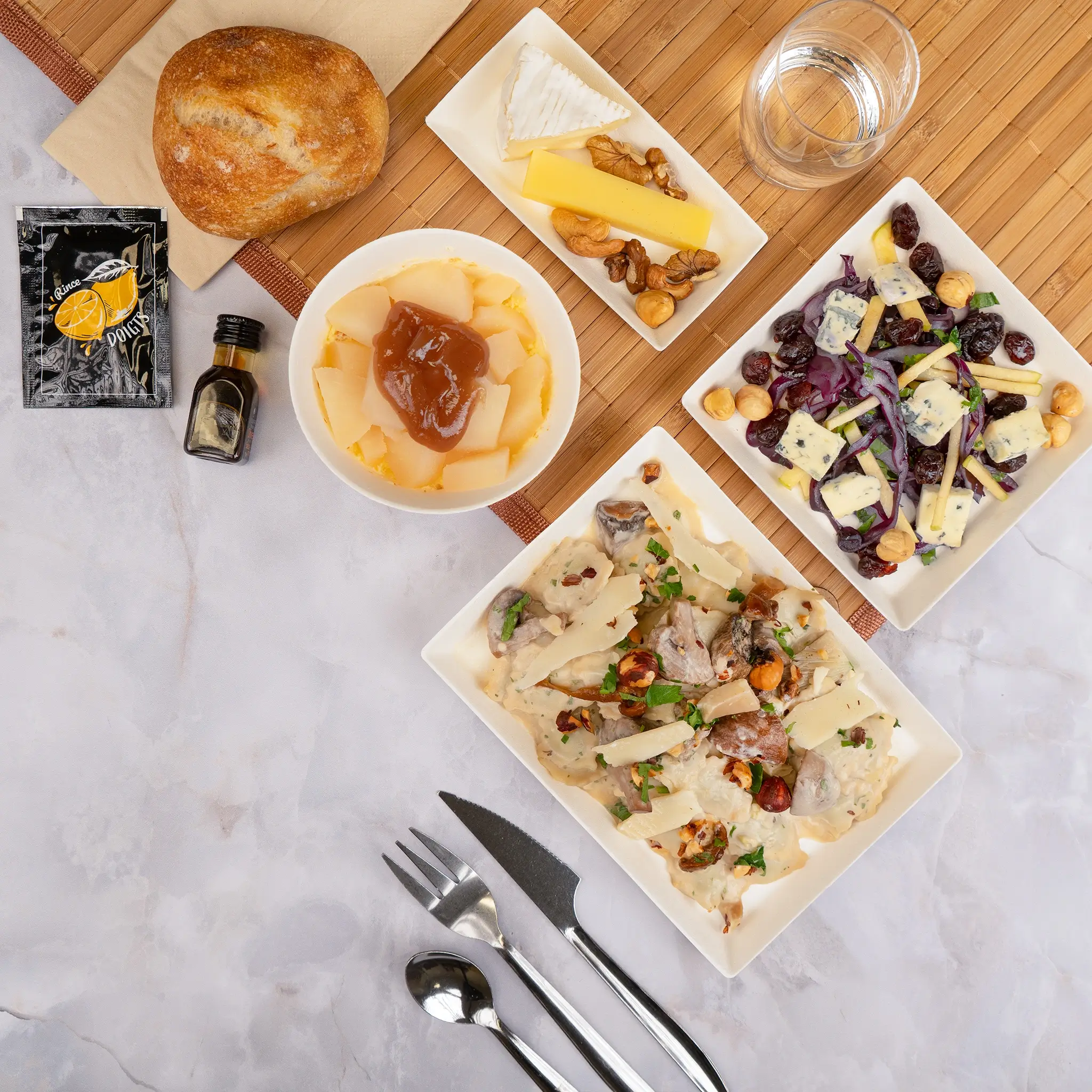 Plateau repas végétarien Jardins d’Épicure – Saveurs forestières