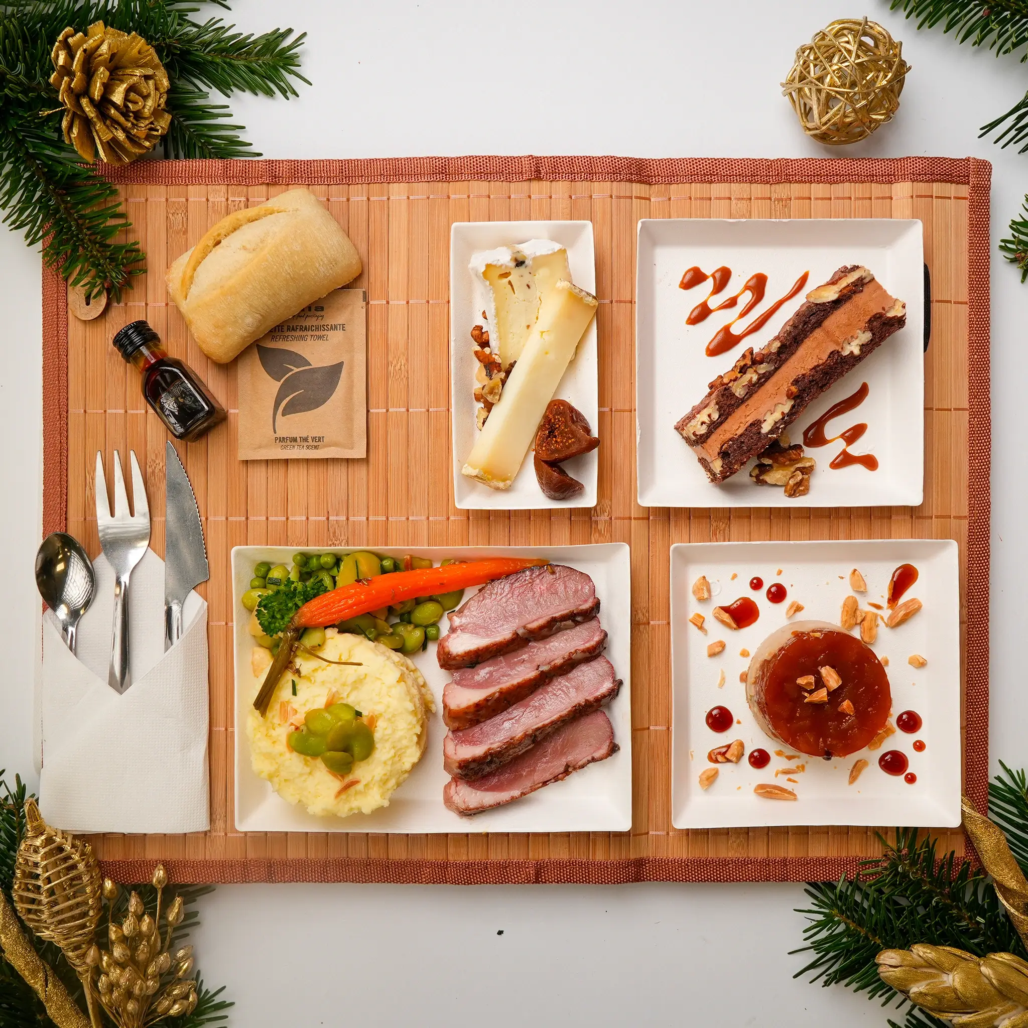 Plateau repas festif magret de canard – Jardins d’Epicure traiteur