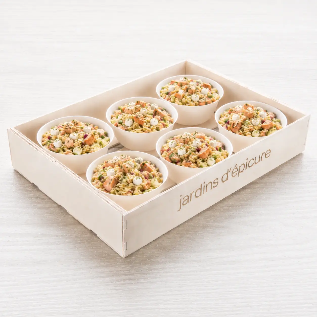 salade orzo saumon grillé feta – Les Jardins d’Épicure