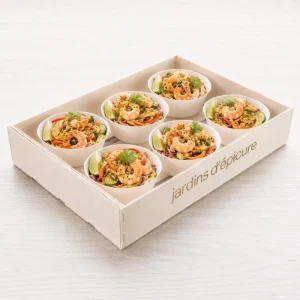 salade thaï gambas citron vert – Les Jardins d’Épicure