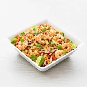 Grande salade thaï gambas citron vert – Les Jardins d’Épicure