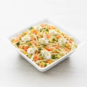 Grande salade trofie saumon fumé maison – Les Jardins d’Épicure