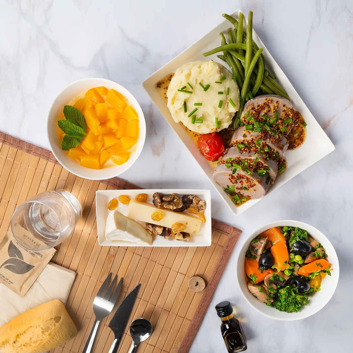 Plateau repas filet mignon miel moutarde – Jardins d’Épicure Traiteur Paris & Île de France
