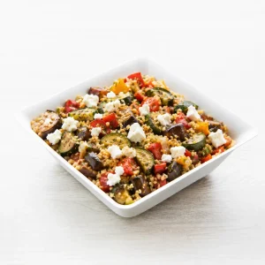 Grande salade boulgour méditerranéen & feta AOP – Les Jardins d’Épicure